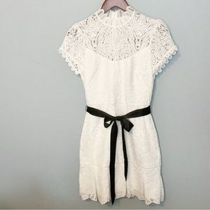 White House Black Market Feminine White lace dress